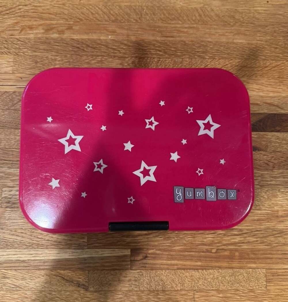 Yumbox Bento Lunch Box Pink Star Design
